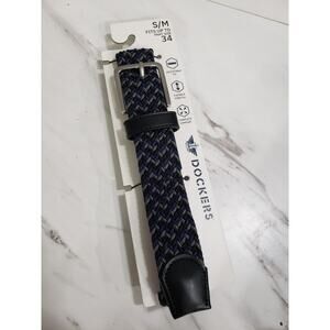 NEW - Dockers Men Comfort Stretch Fabric Adjustable Braided Belt S/M - 34 Inches